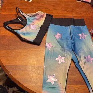 Ultracor Blue and Pink Star Leggings